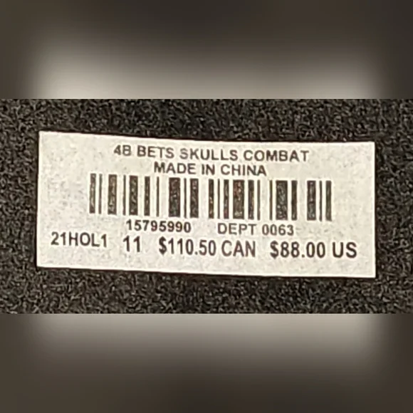 Torrid Betsy Johnson Combat Boot Black Skull Faux Patent Leather (WW) Size 11 - Picture 15 of 15